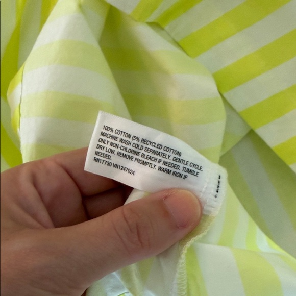 Striped Yellow & White Dress - Picture 7 of 8